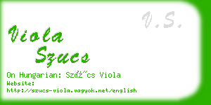 viola szucs business card